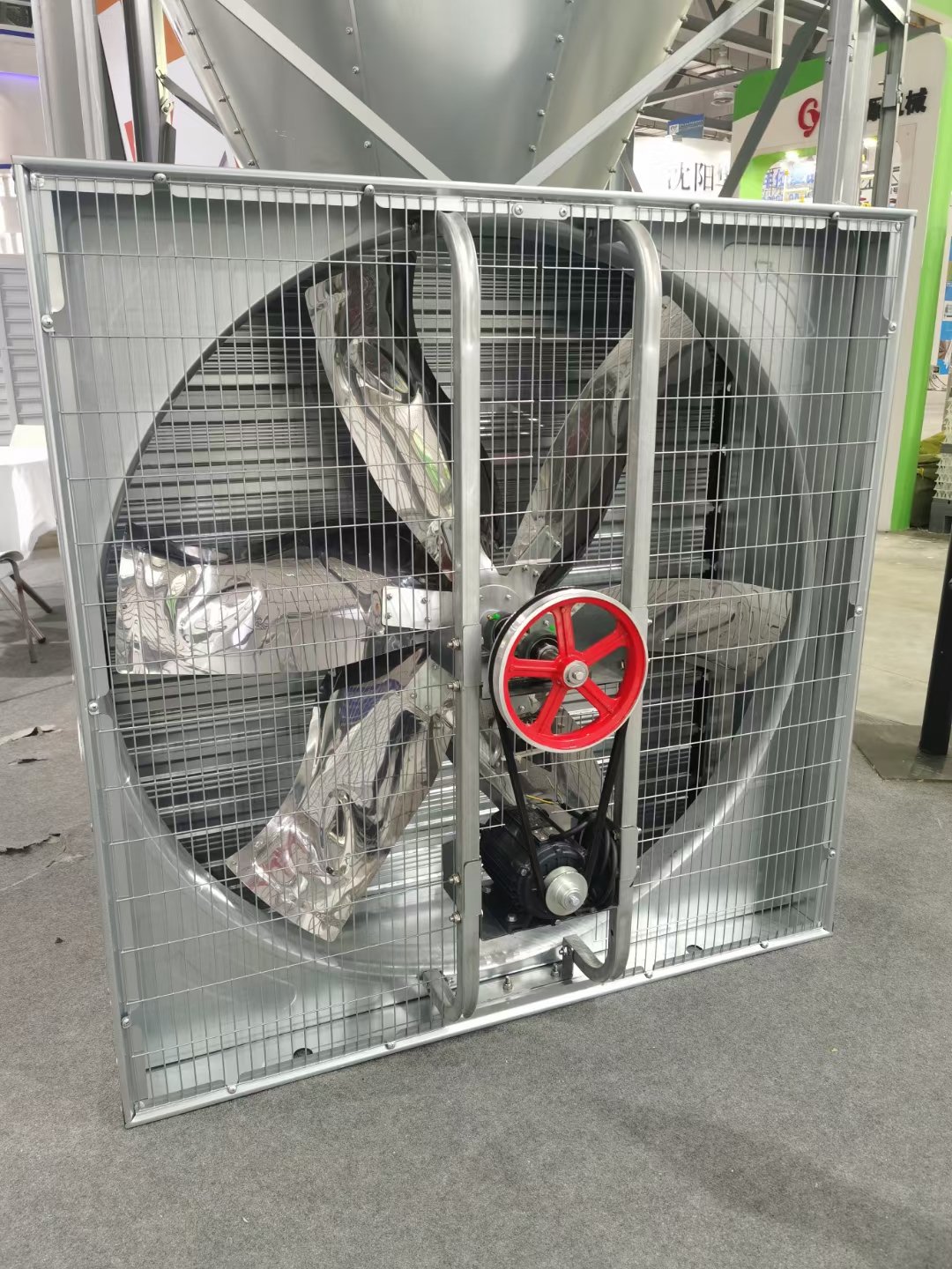 Industrial 50-inch Exhaust Cone Fan Greenhouse Cooling Push-Pull 3-Phase Centrifugal Agricultural Blower Durable AC Electric