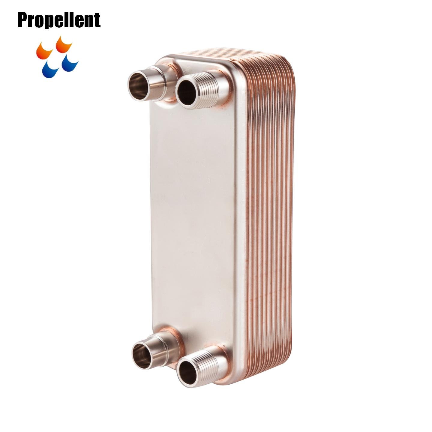 High Quality Refrigerant High Pressure Copper Heat Exchanger Water Brazed Plate Heat Exchanger