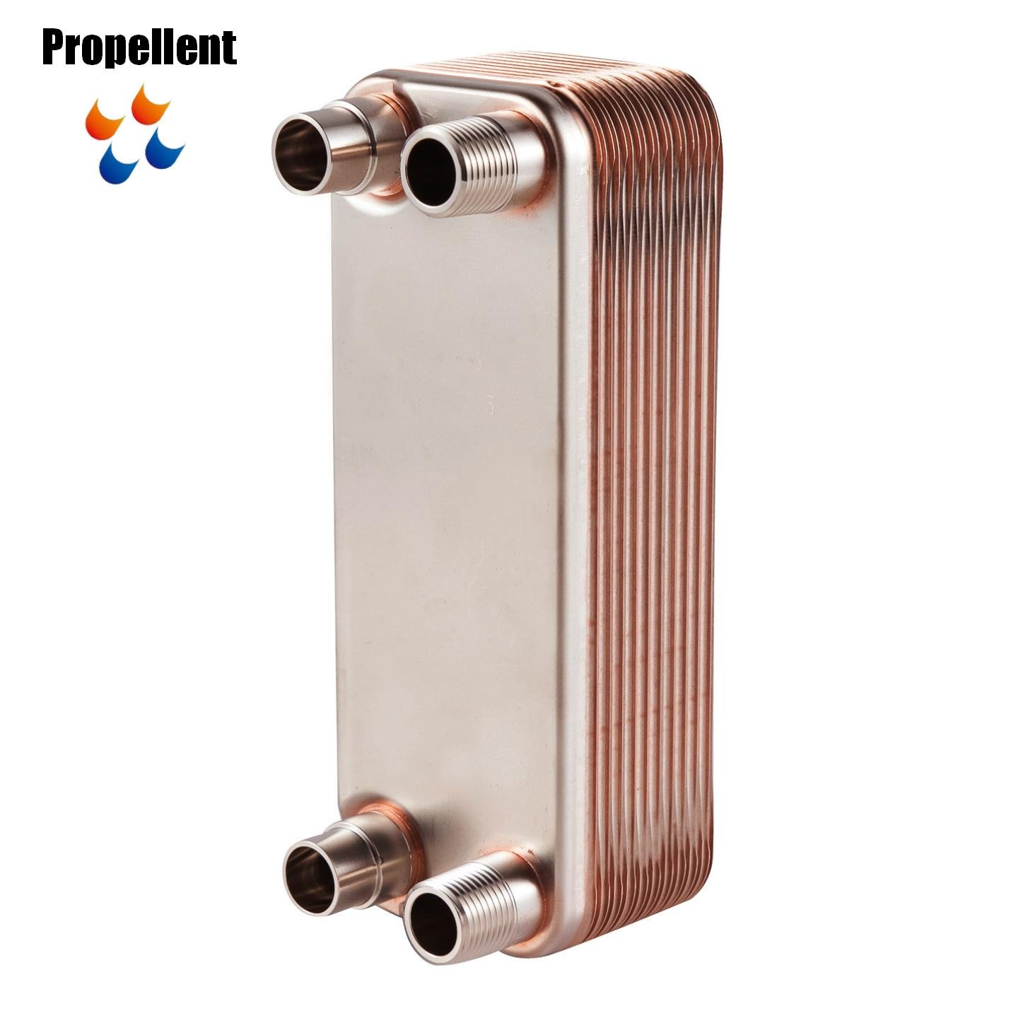 High Quality Refrigerant High Pressure Copper Heat Exchanger Water Brazed Plate Heat Exchanger