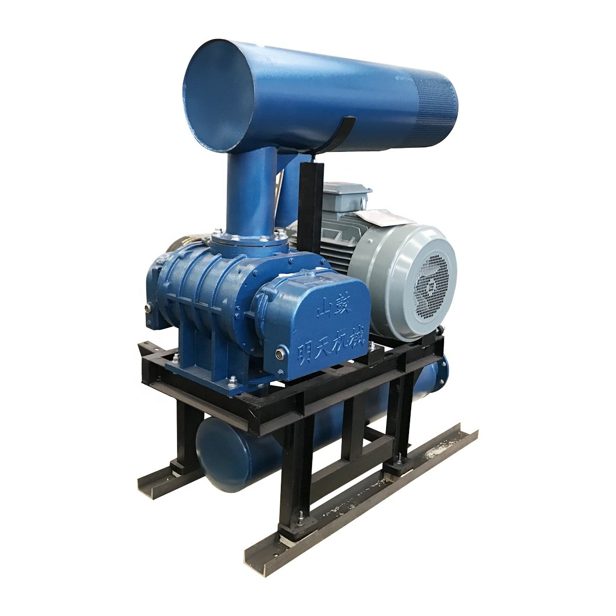 Water Treatment Machinery Roots Air Blower MJ-200H Three Lobes Low Noise Air Cooling Roots Blower Air Compressor