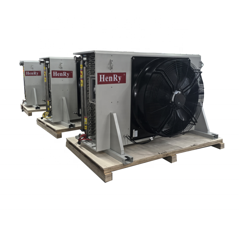Hejia New 2024 Customized Air Cooled Condenser Coil Aluminium Fin Copper Tube Dry Air Cooler Tower For Water System
