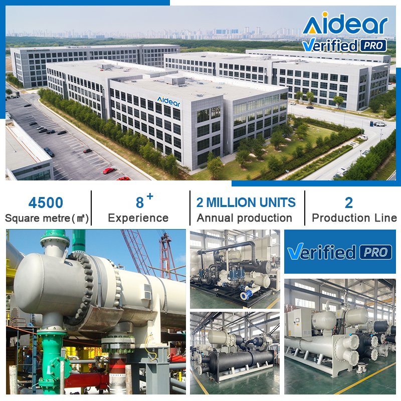 Aidear New Hot Selling Products Water air Heat Exchanger Shell and Tube Condenser for Refrigeration
