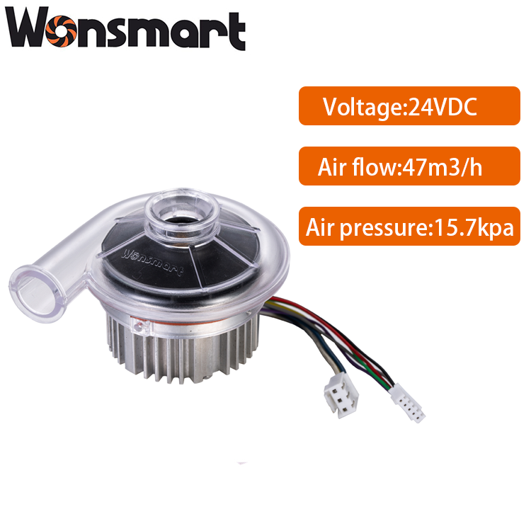 High Quality 192W 24V DC Centrifugal Blower 15.7Kpa High Pressure 50000RPM CPAP Blower OEM Supported with Driver