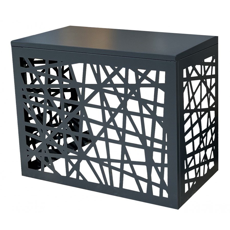 Air Conditioner Fence Heat Pump Cover S-M-L-XL Galvanized Steel AC Cover for Outside Units Sturdy Air Conditioning Cover