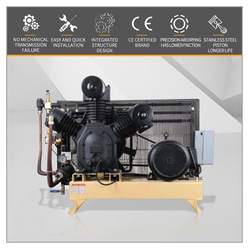 High Pressure 30bar 40bar 11kw 15kw 22kw Piston Air Compressor for PET Blowing