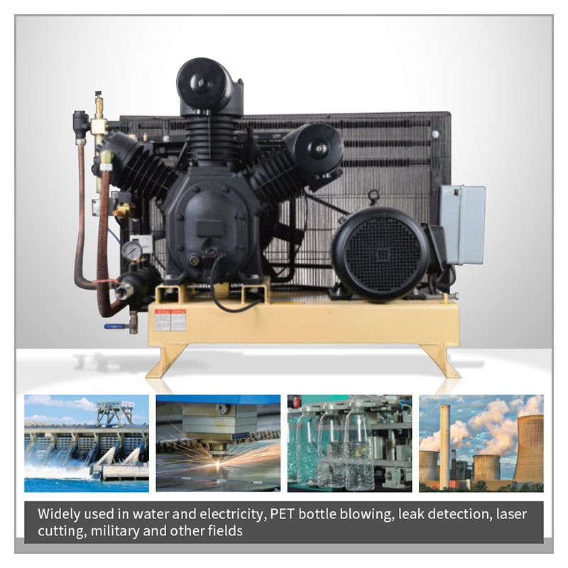 High Pressure 30bar 40bar 11kw 15kw 22kw Piston Air Compressor for PET Blowing