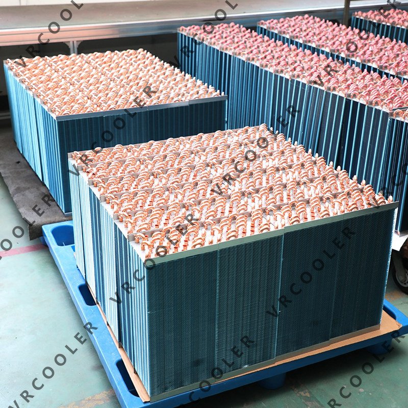 Condensing Evaporating Coil and Fin Heat Exchanger for Bus Air Conditioner