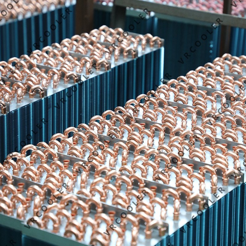 Condensing Evaporating Coil and Fin Heat Exchanger for Bus Air Conditioner