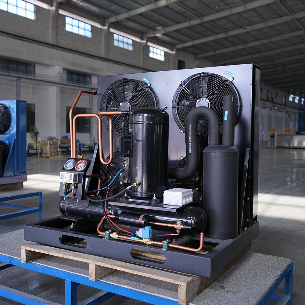 35hp Air Cooling Refrigeration Equipment Custom Freezing Room Piston Unit Energy Saving New Emerson Bitzer R410A Motor Gear Pump