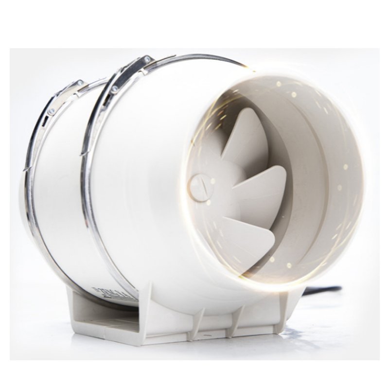 4'' 5'' 6'' Bathroom Kitchen Household Mixed Flow In-line Duct Fan for Hydroponic Ventilation Silent Extractor Fan