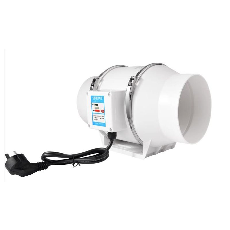 4'' 5'' 6'' Bathroom Kitchen Household Mixed Flow In-line Duct Fan for Hydroponic Ventilation Silent Extractor Fan