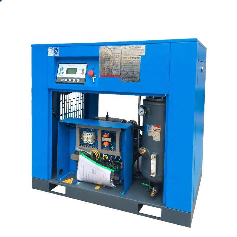 Factory Sale Stationatry Low Noise Oilless AC Electric Power Atlas Screw air Compressor 7.5kw