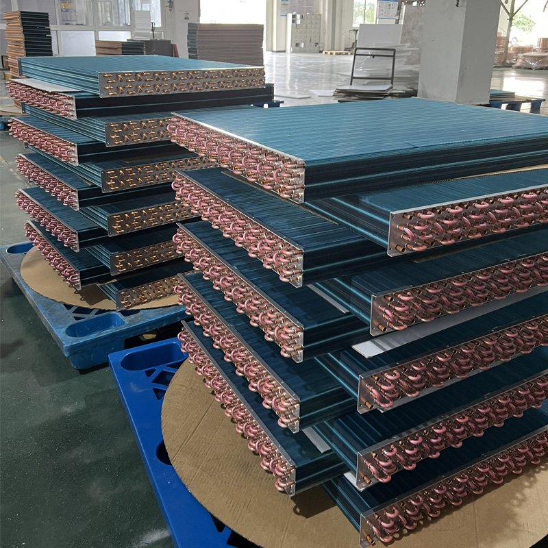 Top Quality All Kind of Shape Copper Tube Aluminum Fin Heat Exchanger Evaporator Condenser Commercial Air Conditioner