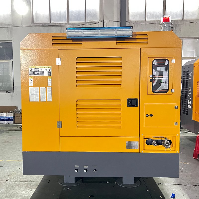 YOULI-31-25bar Diesel Engine Screw Compressors Customized air Compressors for Construction Work Mine Drilling Rig