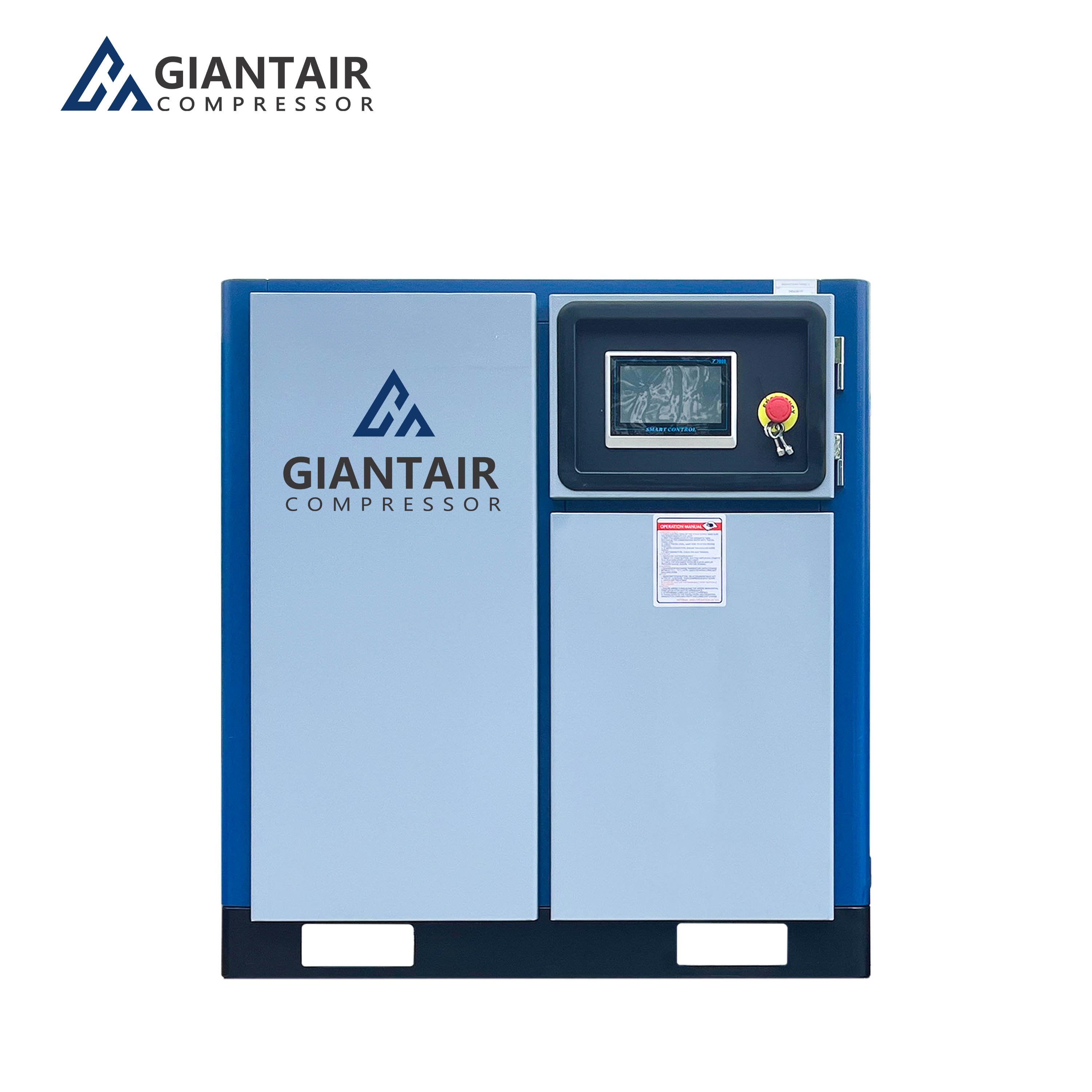 GIANTAIR Economic Model 10HP 7.5Kw 8Bar 10Bar Industrial Rotary Screw air Compressor for air System