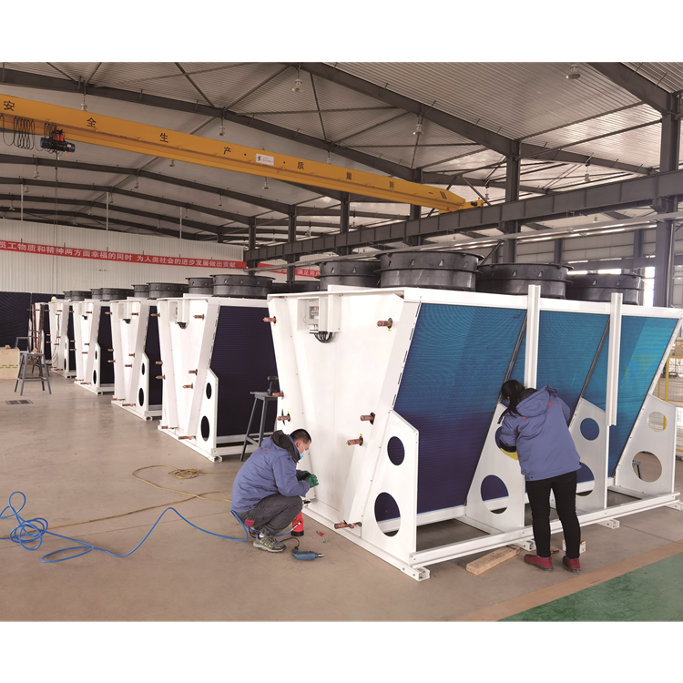Industrial Evaporator Refrigeration Low Temperature Air Cooled Condenser Tube Cold Storage Condenser