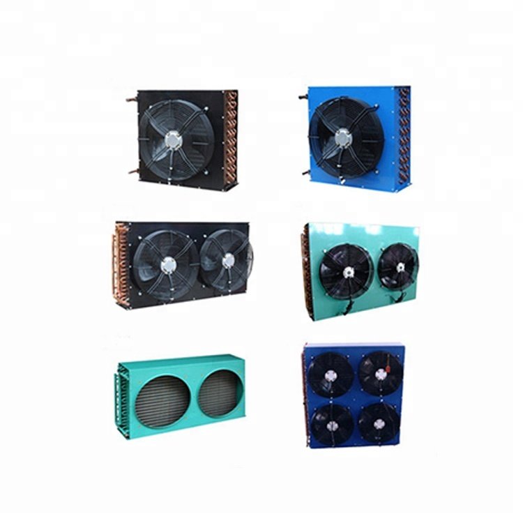 Refrigeration Condenser Copper Tube Aluminum Fin Condenser Condenser with Fan for Cold Room