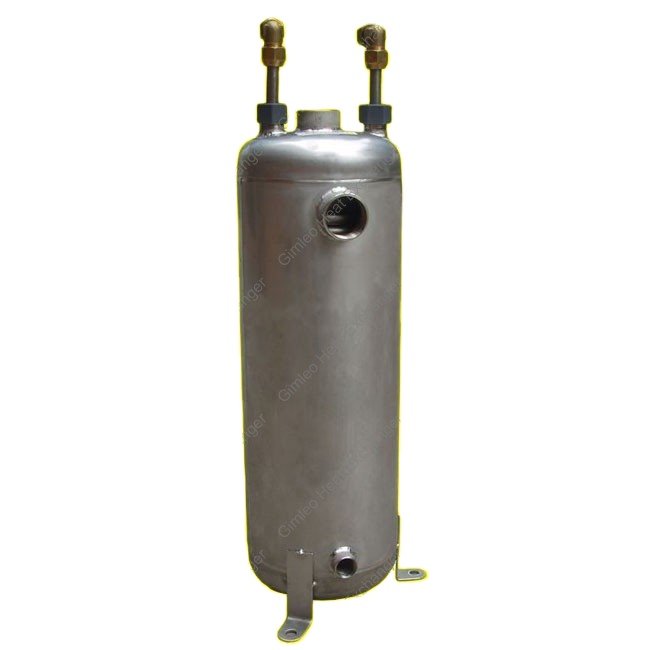 Industrial Water Chiller Stainless Steel Shell Titanium Heat Exchanger High-Temperature Evaporator Energy Efficient Heat Pumps