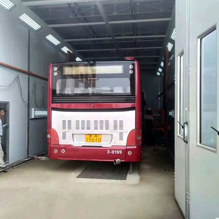 Custom 15m Drive Through Bus Truck Big Spray Painting Cabin / Chamber / Room / Booth With CE