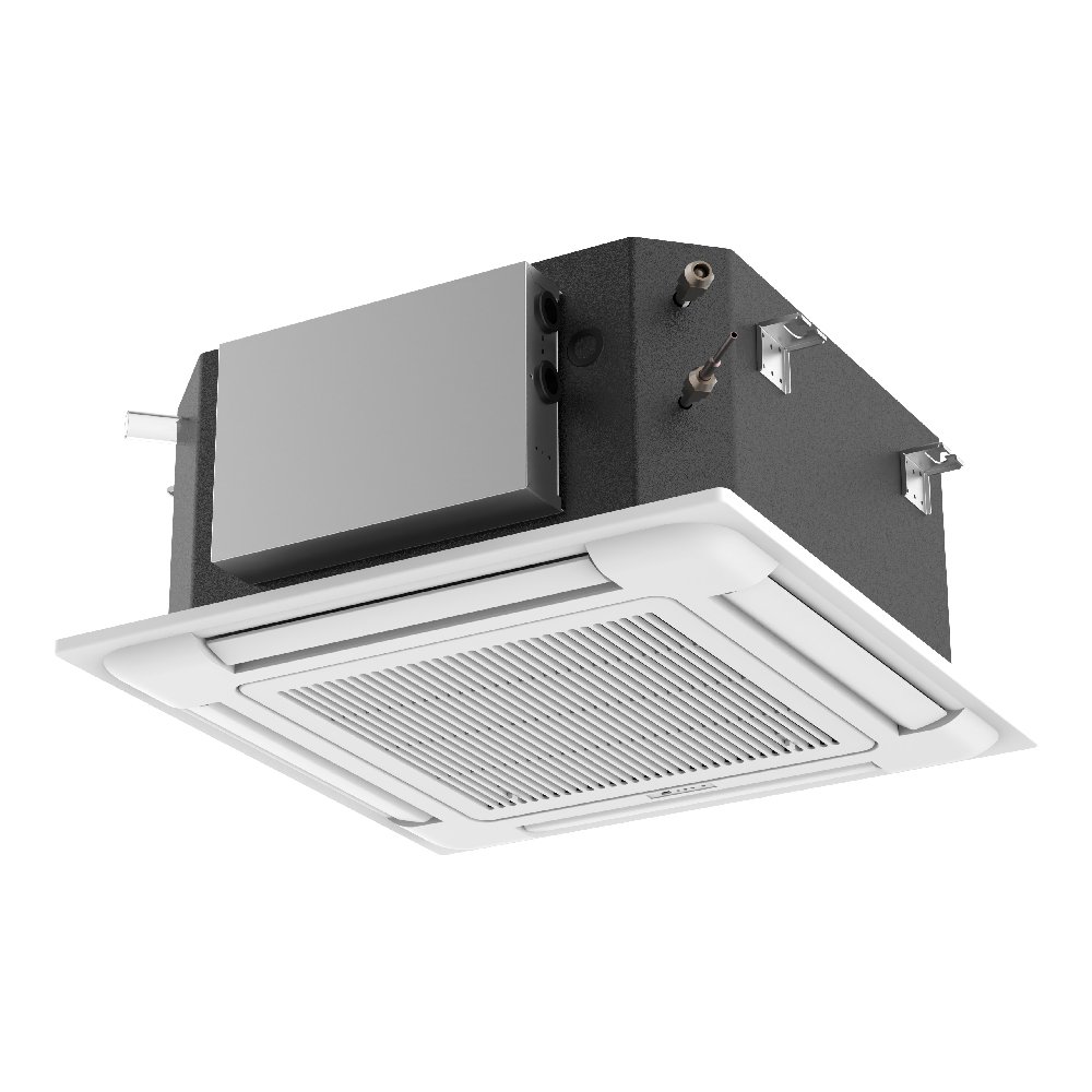 OEM Factory Price Commercial Ceiling Concealed Cassette Fcu Fan Coil Units for Heating and Cooling air Conditioner
