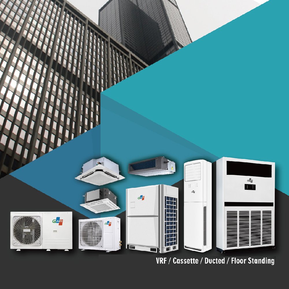 OEM Factory Price Commercial Ceiling Concealed Cassette Fcu Fan Coil Units for Heating and Cooling air Conditioner