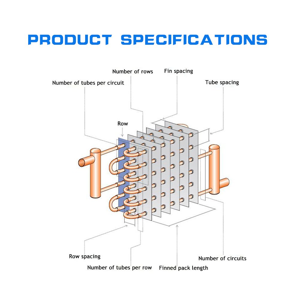 Aidear Condenser Coils for Carrier A/C Unit Model 38APD08065A1002J