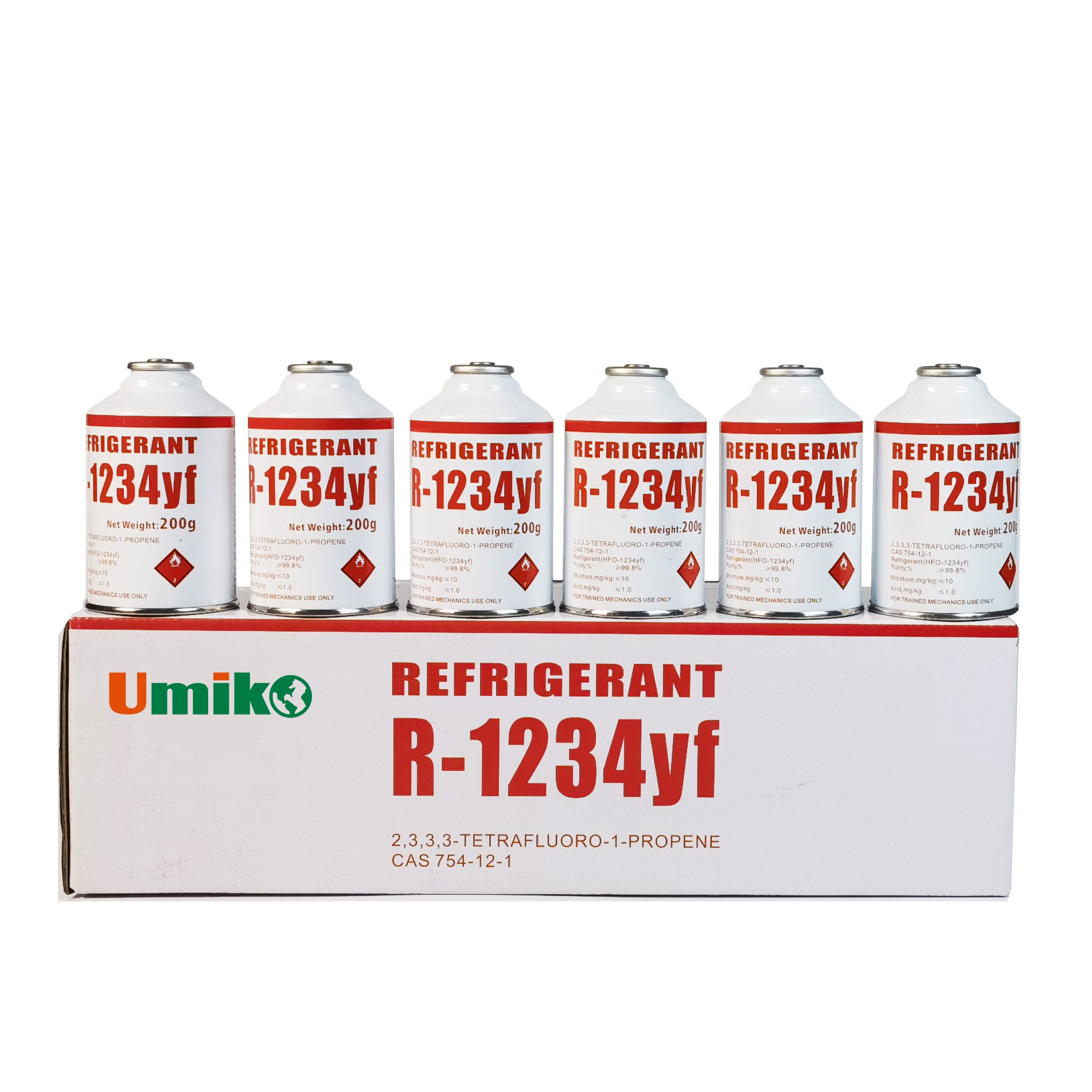 Automobile air Conditioning Refrigerant 340gR1234yf