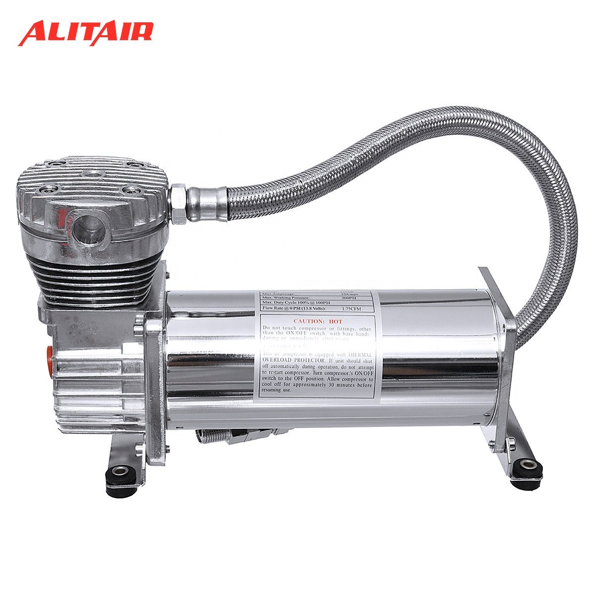 480C DC12V Air Compressor Chrome for Air Horn or Bag Suspension Air Pump