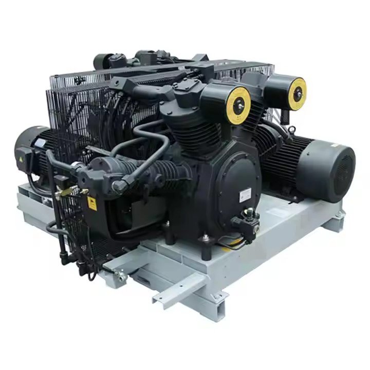 Oil-Free 30bar 40bar Booster Screw Piston Air Compressor 7.5KW Power 110V Voltage for Construction and Mining Industries