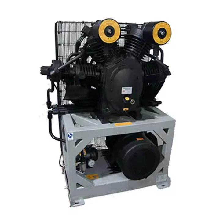 Oil-Free 30bar 40bar Booster Screw Piston Air Compressor 7.5KW Power 110V Voltage for Construction and Mining Industries