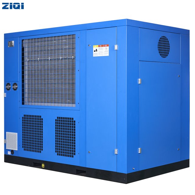 Industrial 380v 75kw Stationary Ac Power Electric air Cooling Two Stage Screw Type air Compressor for Electricity