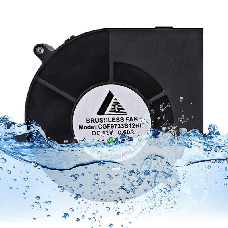 97mm Centrifugal Blower Fan 9733 12V 24V 48V 97X97X33mm Ball Bearing Axial Cooling Mini Air Blower Fan