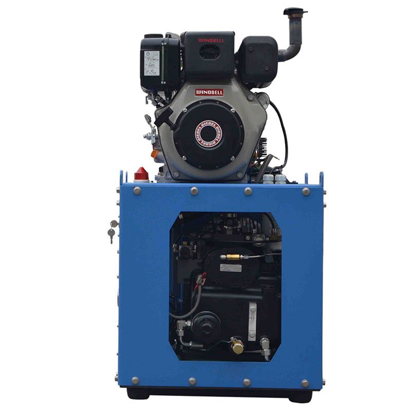 Gas Powered Diesel Engine Industrial Small Portable Gasoline Air Compressor for Impact Wrench