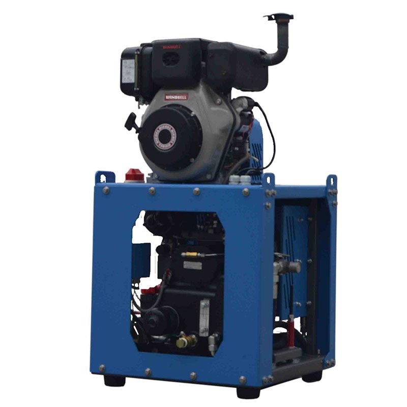 Gas Powered Diesel Engine Industrial Small Portable Gasoline Air Compressor for Impact Wrench