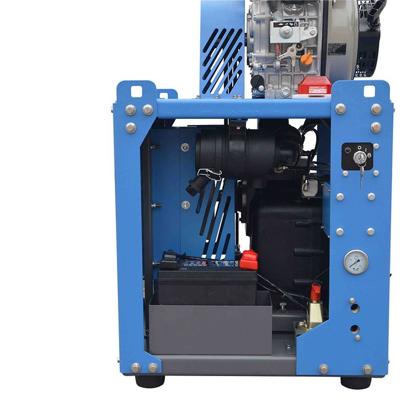 Gas Powered Diesel Engine Industrial Small Portable Gasoline Air Compressor for Impact Wrench