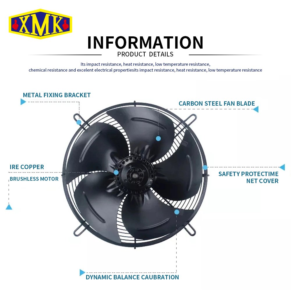 HVAC Condensing Unit Cooling Fan Axial Fan for Cold Room Air Cooler