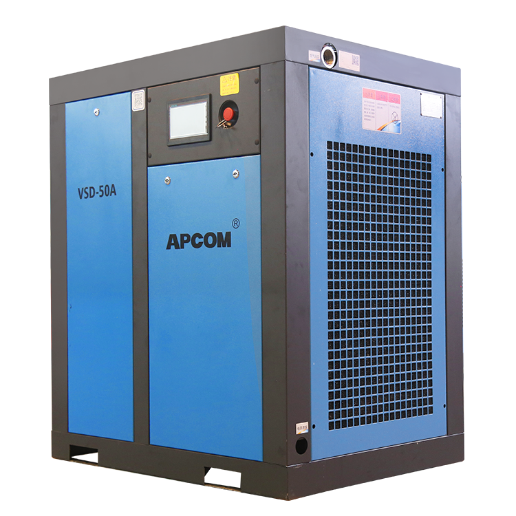 APCOM VSD-50A 50HP 37KW Permanent Magnet Variable Speed Screw Air Compressor for Spray Painting