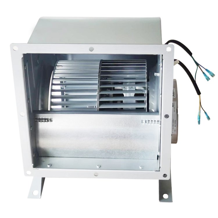 8 Inch Dual Inlets ECM Motor Centrifugal Blower Fan With Mounting Flange for Air Purifier & air Makeup Unit Ventilation