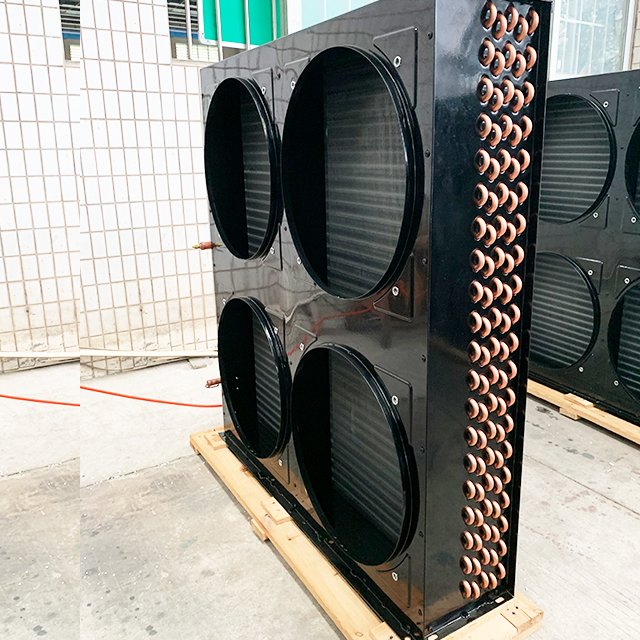 Factory Price 8hp 10hp Air-cooled Condenser Unit Evaporative R404a Condensing Unit Refrigeration Cold Storage Evaporator