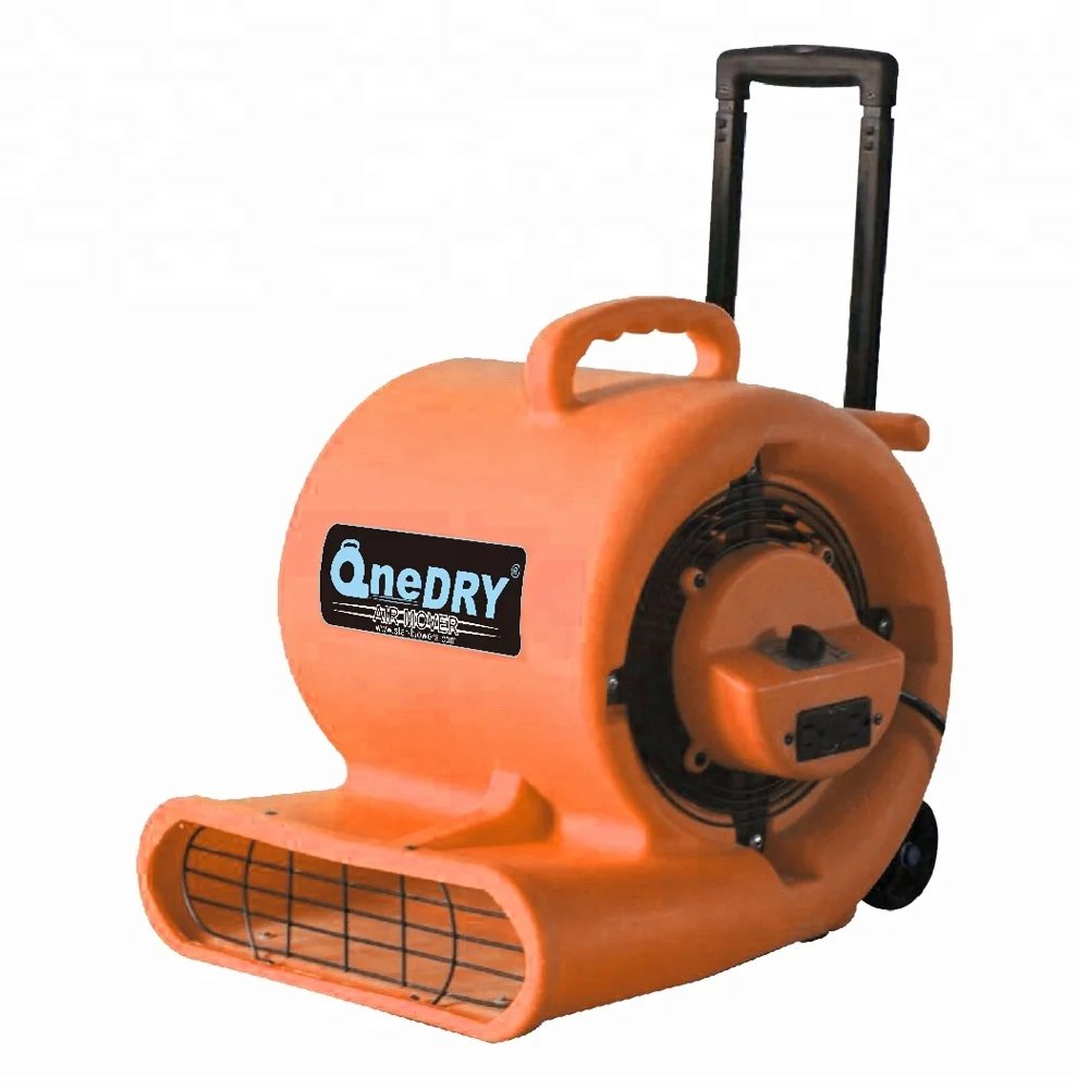 Commercial Dryers Restoration Equipment 1/3 HP 1100 CFM 3Speed Floor Blower Air Mover for Drying Carpet Cleaners Carpet Dryer