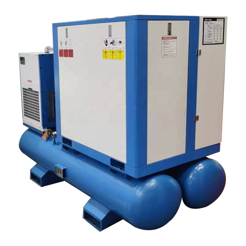 ZAKF 20Bar 7.5KW 11KW 15KW Energy Saving air Compressor 4-in-1 All in One Screw air Compressor Fixed Speed air Compressor tank