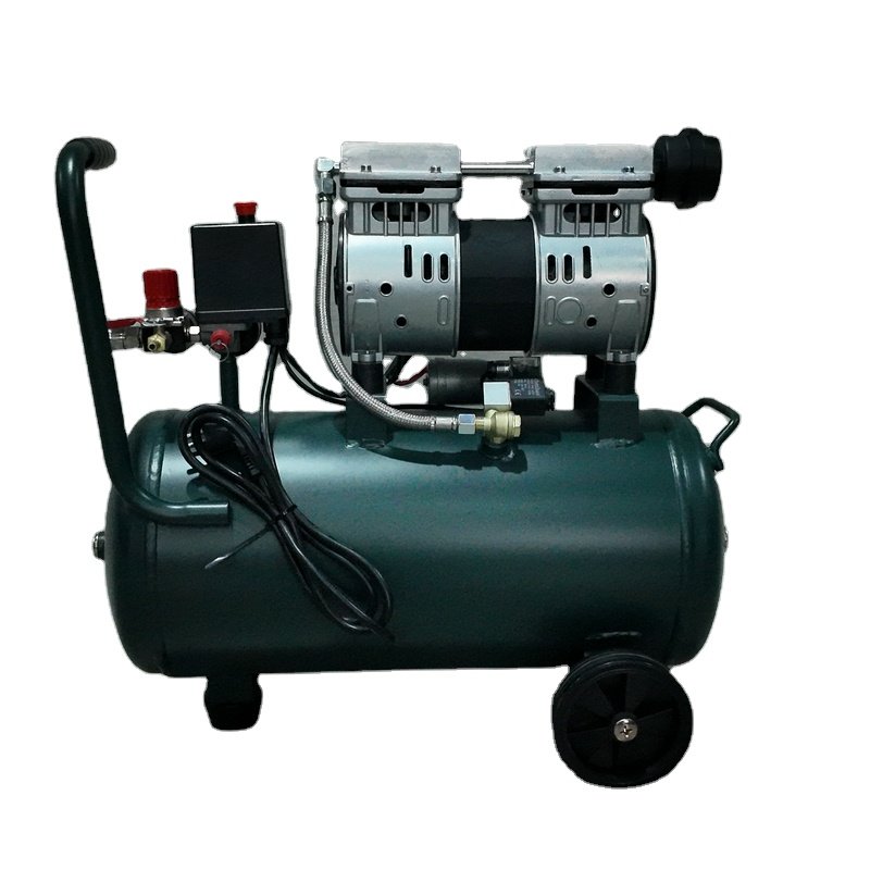 750W-24L 220V 50HZ Mute Portable OIL-FREE AIR COMPRESSOR with L-handle