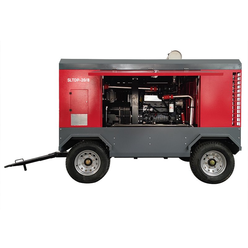 Portable diesel Screw air Compressor with diesel Engine diesel Engine air Compressor