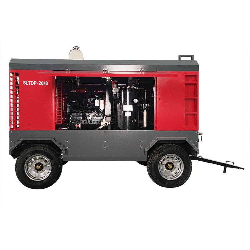 Portable diesel Screw air Compressor with diesel Engine diesel Engine air Compressor