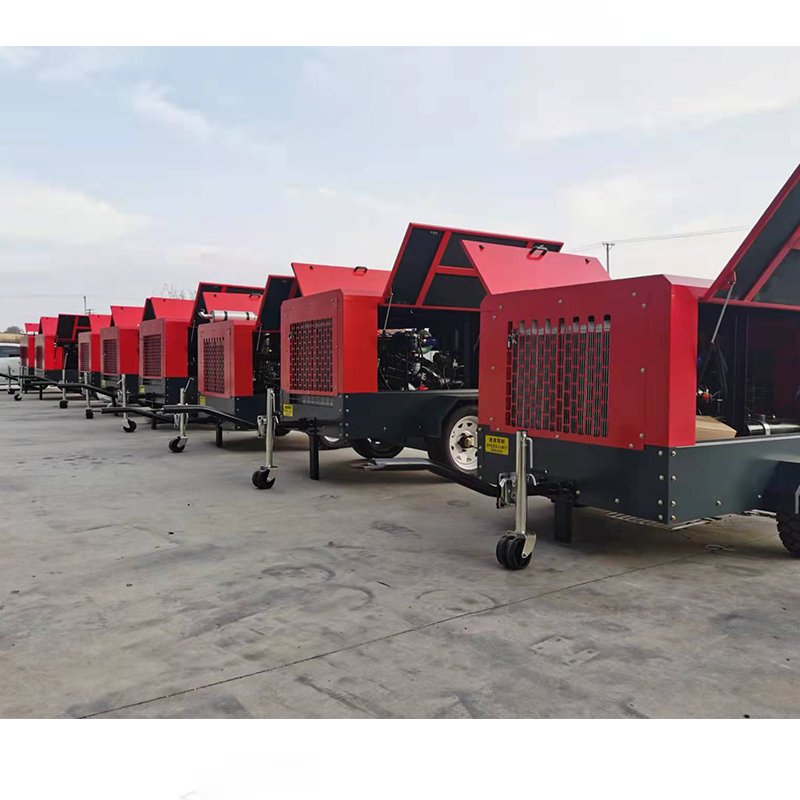 Portable diesel Screw air Compressor with diesel Engine diesel Engine air Compressor