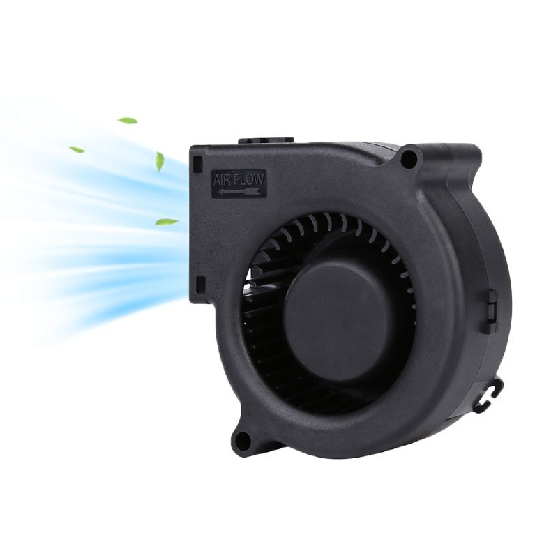 Factory Supply 75mm 5V 12V 24V Blower Cooling Fan 75x75x30mm 7530 Sleeve Bearing 2-Pin Dc Brushless Blower Fan