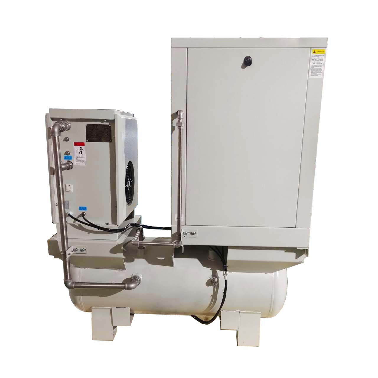 China Supplier Air-compressor Machines Industrial Belt Oil Free Scroll Air Compressor With Refrigerant Air Dryer