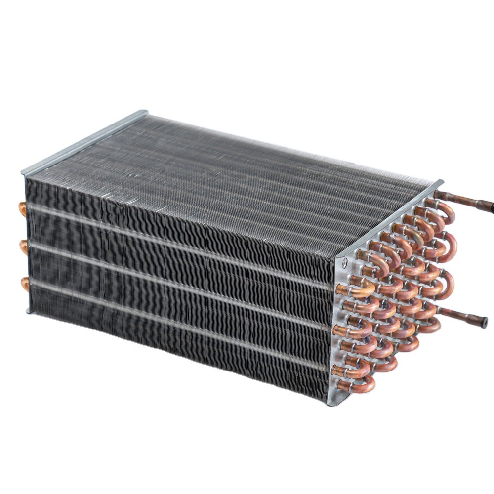 Condenser of Copper Tube air Cooled Evaporator Refrigeration Equipment Finned Condenser