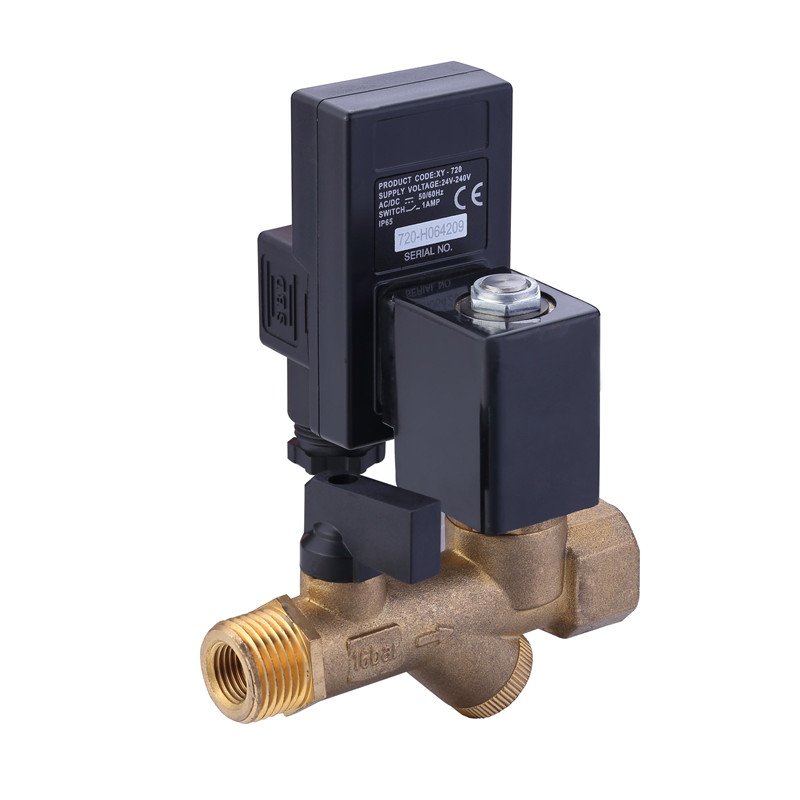 CS-728A 220V 1/2" Inch Electric Timer Auto Water Valve Electronic Drain Solenoid Valve for Air Compressor Condensate