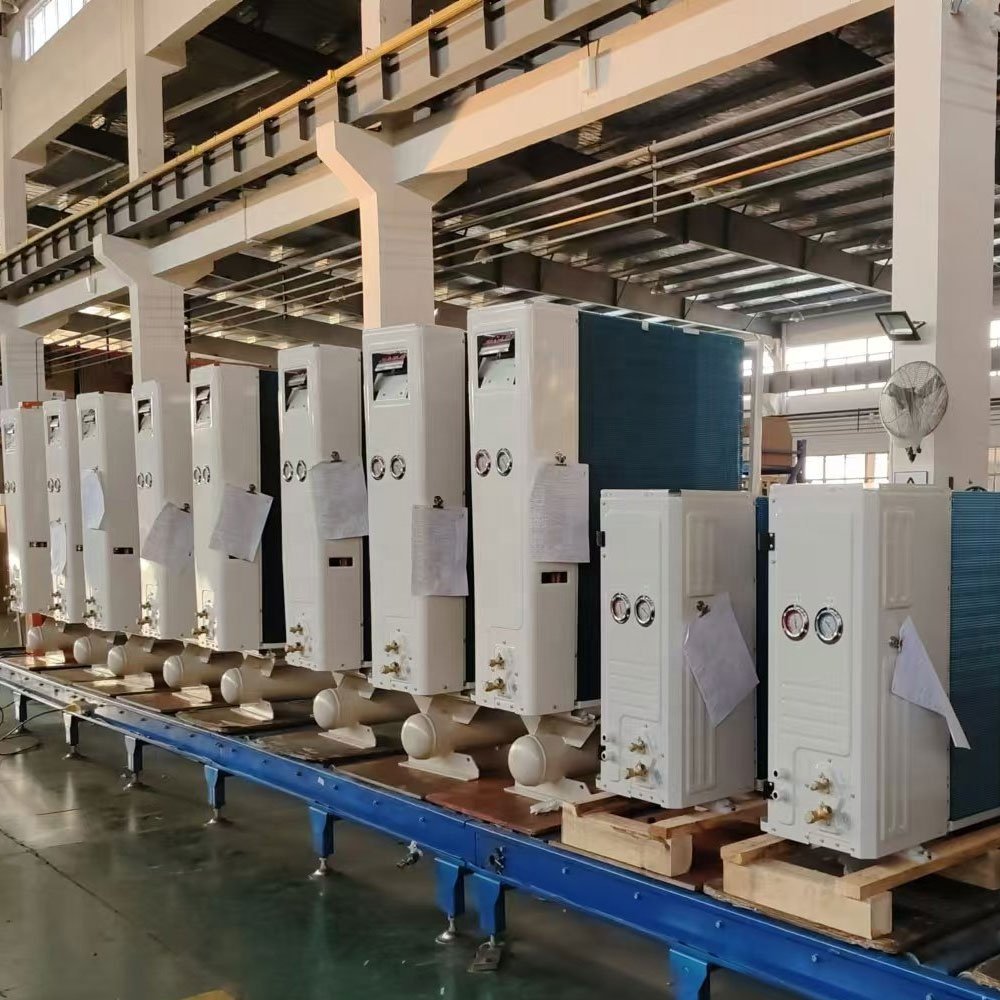 2HP 220V 3PH 60HZ R404A Box Type Side Blower Air-cooled Condensing Unit for Cold Storage Room Walk-in Cooler